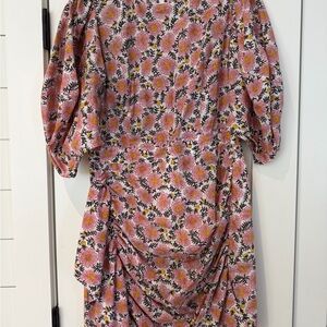 RHODE Pink Floral Long Sleeve Dress